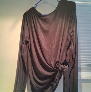 Old Navy Charcoal Long Sleeve Women's Top